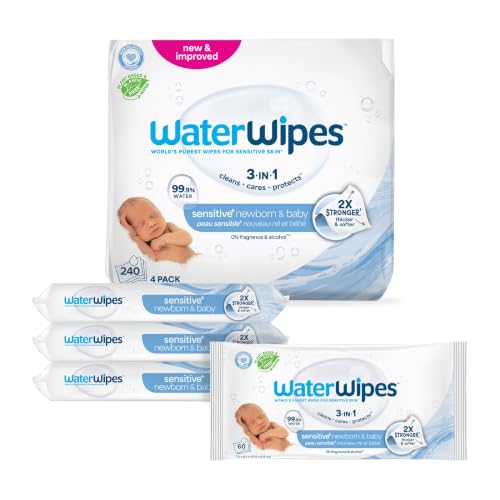 WaterWipes Sensitive+ Newborn & Baby Wipes