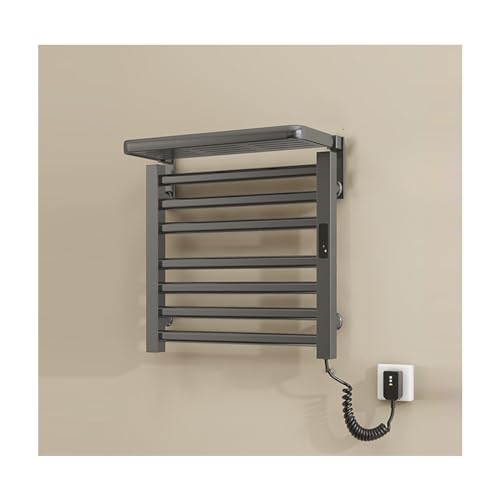Porte-serviettes chauffant avec écran tactile et support pliable pour un séchage rapide