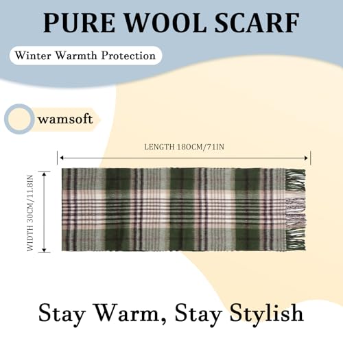 Wool Winter scarf Plaid scarf Soft Warm Tartan checkered Striped Fashion Scarf Classic for Women Men Scarves2