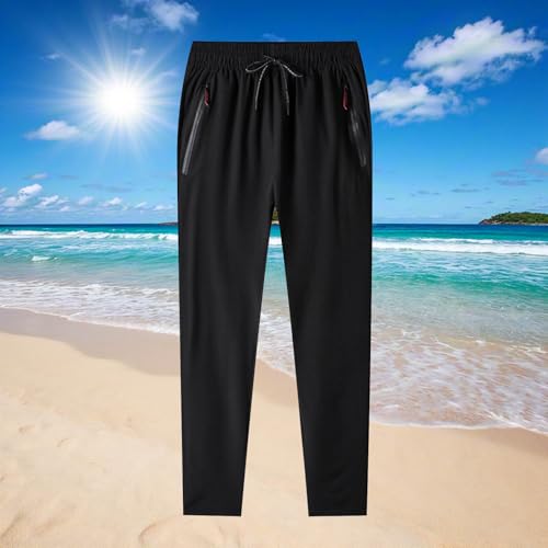 Finelylove Beeswan Stretch Active Pants for Women Men Quick Dry Pull-On Glide Pants Stretch Dandyflex Jogger with Zip Pockets2