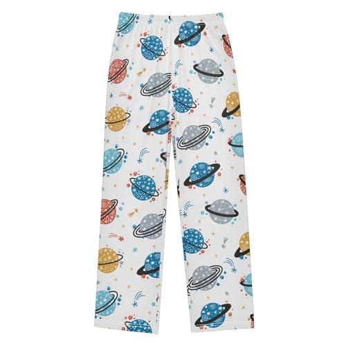 Doodle Saturn Planet Stars Boys Pants for Kids Jogger Pants with Pockets S-XL