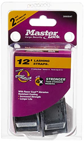 Master Lock Strap, 12 Ft. Long Lashing Strap, 3060Dat (Pack Of 2) #TOP1