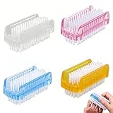 4 Stück Handbürste, Doppelseitige Nagelbürste Handwaschbürste...