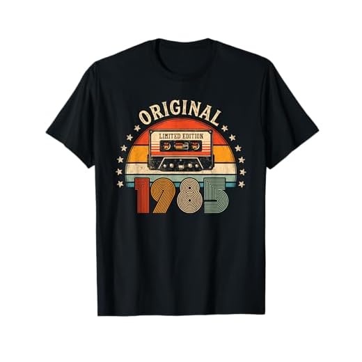 Regalo Original Hombre Mujer 40 Años Cumpleaños Vintage 1985 Camiseta