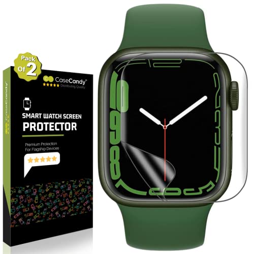 Casecandy Silicone (2 Pack Screen Protector Guard for Apple Watch