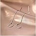 Reffeer Solid 925 Sterling Silver Chain Dangle Earrings Tassel for Women Teen Girls Long Dangle Earrings Minimalist Threader Earrings (A-Silver)