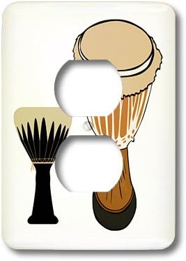 3dRose lsp_98551_6 African Drums Jpg Light Switch Cover image 5