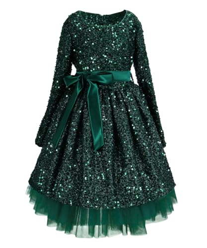 ABAO SISTER Sequin Flower Girl Dress Kids Party Birthday Christmas Dresses2