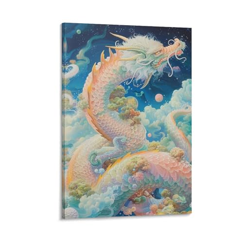 Dragon murale décoration affiche premium en toile de qualité 40x60