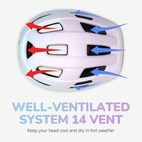 Image of Toddler Kids Bike Helmet, Adjustable Infant Baby Bicycle Helmet for Age 1-3-5-8 Years Child Boys Girls, Multi-Sport Scooter Skateboard, 2 Sizes