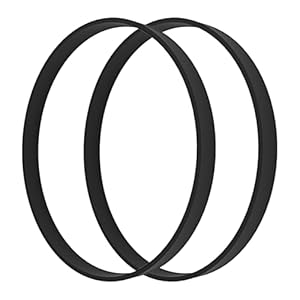 Meyola 2 Stück Bandsäge Gummiband Gummiring für 8 Zoll Holzbearbeitung Bandsäge kompatibel mit HBS20 Zubehör (8", 205mm, Schwarz)