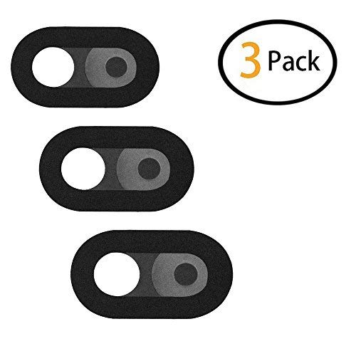 MEEAJA Webcam Privacy Cover - Webcam Covers Compatible for iPhones, iPads, Laptops, MacBook, MacBook Pro, iPads and More, Protects Your Privacy Online, Ultra Slim and Logo-Less Design, 3 Pack