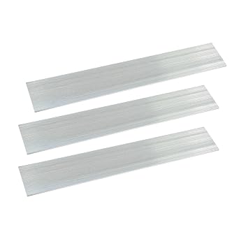 Feelers 6061 Aluminum Bar 1/4" Thickness x 2" Width x 10" Length Aluminum Solid Square Bar, 3 Pcs