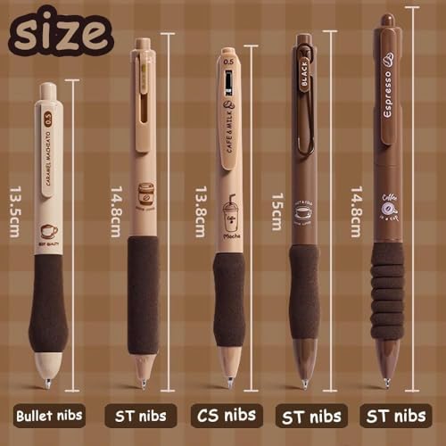 Image of Jaravik Gel Pens for Writing, 5 Pcs Gel Pen with Comfortable and soft Grip for Smooth Writing, Kawaii Pens, Stationery for School & Office, Birthday Return Gift, Black Ink