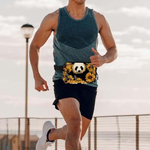 Riñonera de girasol panda ajustable multicolor 17 para hombres y mujeres 6