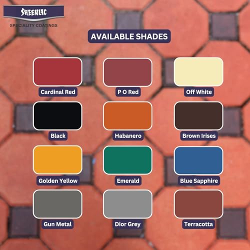 Image of SHEENLAC Floor Paver Coat Paint, Multi-Color Paver Coat Paint Durable, Weather-Resistant Outdoor Concrete & Stone Coating for Patios. (WB ACR BLACK)