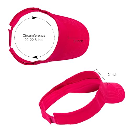 Image of ANDICEQY Sport Sun Visor Hats Adjustable Empty Top Baseball Cap Cotton Ball Caps for Women and Men