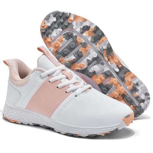 ULTIANT Golf Shoes Women Waterproof Spikeless Ladies Sport Sneakers Walking