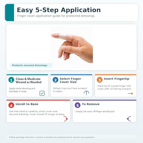 Image of Flents First Aid Finger Covers, 12 Count, Small, Medium, Large, X-Large, Protects Finger While Healing From Injury (3 Pairs Each of S /M /L /XL) (69626) | Includes Small, Medium, Large And X-Large Options, Helps Shield Injured Digits During Recovery, Soft Stretch Fit, 12 Count