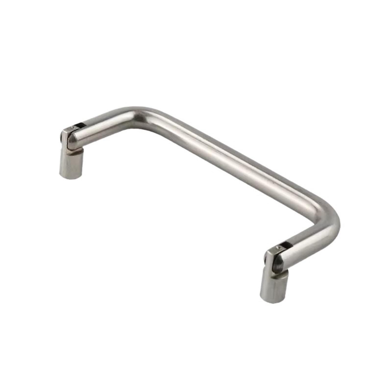 Poignée pliante inox 80mm à encastrer pour matériel électrique