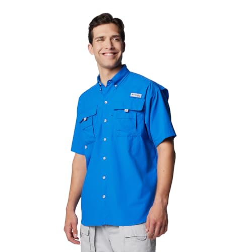 Image of Columbia Men Omni-Shade Bahama II Hiking and Trekking Short Sleeve Shirt