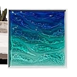 Acryl Wandbilder, Meereswellen-Poster, gerahmte Wohnzimmerkunst mit modernem Design, Heimdekoration für Büro, Flur, Café, Wohnung, Küche, Esszimmer