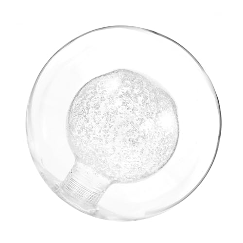 ELAYARD Clear Frosted Glass Globe Lamp Shade for Threaded Socket Lighting Fixtures Polished Edges for Safe Installation Versatile Use in Bedside Lamps Hanging Balls Wall Sconces Suitable