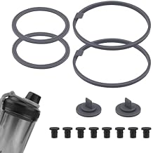 14 Pcs Gasket Replacement for VOLTRX Electric Protein Blender Shaker Bottle 24 oz, with 8 Pcs Anti-Slip Stopper Silicone Seal Ring Leak-Proof Gasket Accessories Parts for Spout Lid Top Cap Cover