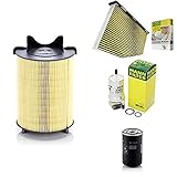 Mann-Filter Service Paket mit 1x Luftfilter C14130, 1x Freciousplus Innenraumfilter FP2939, 1x Kraftstofffilter WK59X, 1x Ölfilter W719/30