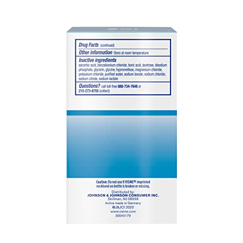 Visine Dry Eye Relief Lubricant Eye Drops To Moisturize And Soothe Irritated, Gritty And Dry Eyes, Designed To Work Like Real Tears, Polyethylene Glycol 400, Twin Pack, 2 X 0.5 Fl. Oz #TOP5