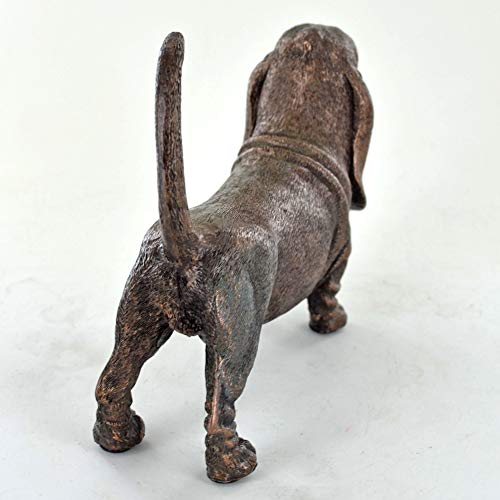 Bassotto, cane scultura in bronzo statua ornamento...