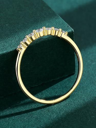 1pc Sterling Silver Rainbow Zircon Ring For Women Sterling Silver Fine ladies jewellery Gift Daily Wear Small Row Stacking Rings2