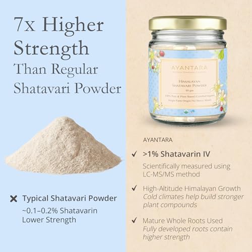 Image of Himalayan Shatavari Powder - 80g | 100% Natural & Organic | Supports Women's Health & Hormonal Balance, Lactation, PCOS & PMS | Immunity & Vitality Booster | No Preservatives | Lab Tested