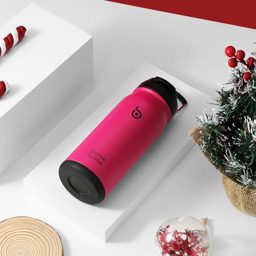 BOTTLE BOTTLE Stainless Steel Kids Water Bottle 16oz(470ml) Insulated Sports Water Bottle with Straw and Pills Holder for Gifts and School(Viva Magenta) - Image 2