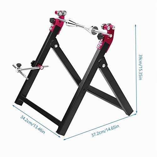 Ausla Support d'équilibrage de Roue, Conception Pliable d'équilibreur de Roue de Moto pour Le Garage