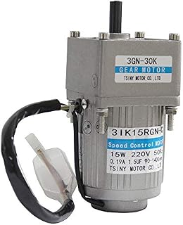 Bemonoc 15W 110V 50/60HZ Low Rpm 15rpm High Torque AC Gear Reducer Motor