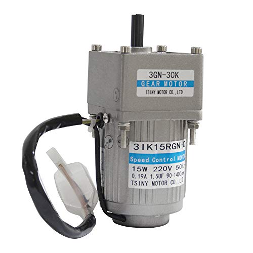 Bemonoc 15W 110V 50/60HZ Low Rpm 15rpm High Torque AC Gear Reducer Motor