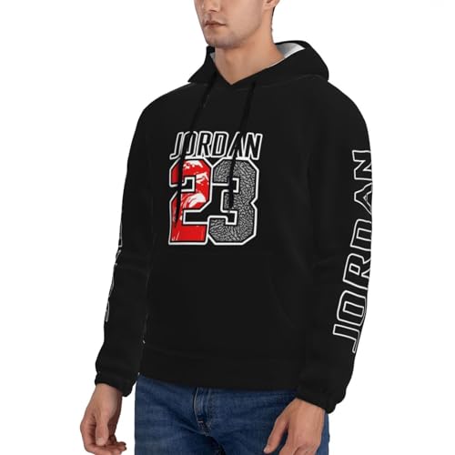 Basketball Star Goat #23 Fans Jordan Man Hoodies Fashion Double Sided Print With Hat And Pocket Fleece3