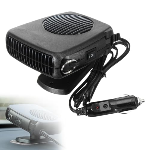 12V Auto Wärmeventilator, Tragbarer Frontschutzscheibenentfroster, Abs Kunststoff, Geeignet Für Die Entfrost Im Winter Und Die Heizung Im Auto