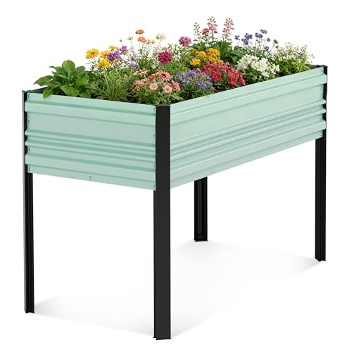 WORKPRO 48x24x32in Galvanized Raised Bed