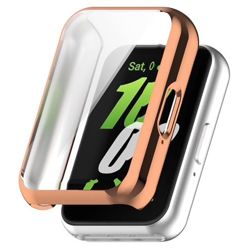 for Samsung Galaxy Fit3�iSM-R390�j ��p ��̌^�P�[�X�ی�J�o�[ �V�f�U�C�������^ TPU �f�� �S�ʕی� �ώw�� ������ �����ߗ� Galaxy Fit3 �ی�t�B�����J�o�[ (���[�Y�S�[���h)