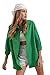 BIG DART Oversized Button Down Shirts for Women, Dressy Casual Long Sleeve Blouses Summer Tops Tunics (US, Alpha, Medium, Regular, Regular, Dark Green)