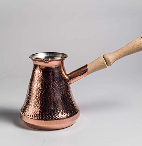 Copper Coffee Pot Maker, Jazzve, Cezve Ibrik, Armenia Jezve Jazve wooden handle ARMENIAN coffee maker, handmade, turka, personalized