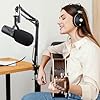 YOUSHARES Mic Boom Arm Compatible with Shure SM7B Dynamic Vocal Microphone - SM7B Mic Arm with Mic Cover Foam&Cable Sleeve, SM7B Mic Stand with Pop Filter #1