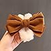 SPWGEDBS Moda Morsetti for Capelli Strumenti for Lo Styling Strumenti for Capelli Bow-Nodo Peluche Peluche Capelli Clip for Capelli Copricapo Artigli for Capelli (Colore : Khaki)