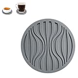 Dawutocap Juego de 7 posavasos de silicona antideslizantes resistentes al calor para vasos calientes para uso en casa y oficina