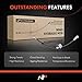 A-Premium Front Driver Brake Hydraulic Hose Compatible with Select Chrysler, Dodge and Jeep Models - Avenger 2008-2014, Caliber 2007-2012, Compass/Patriot 2007-2017, 200 2011-2014, Sebring 2007-2010
