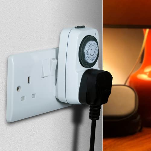 image for Defender Mini 24 Hour Segment Timer Switch - Energy Saver Timer Standa