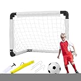 Kinder-Fußballnetze für den Hinterhof, Outdoor-Fußballtore für Hinterhof, kleine Trainingsgeräte, Fußballnetz mit Aufbewahrungstasche für Fitnessstudio, Spielplatz, Übungen, Strandfeld
