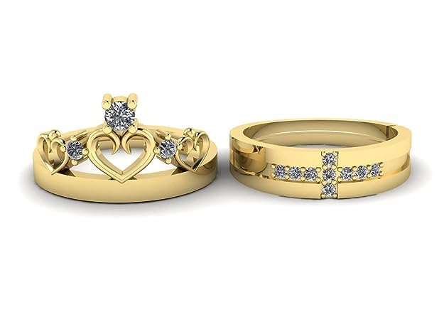 LMDPRAJAPATIS Elegant King And Queen Couple Band Ring For Men And Women Valentine Day Gift-Gold - Adjustable (B0CFZYF699) Amazon Price History, Amazon Price Tracker